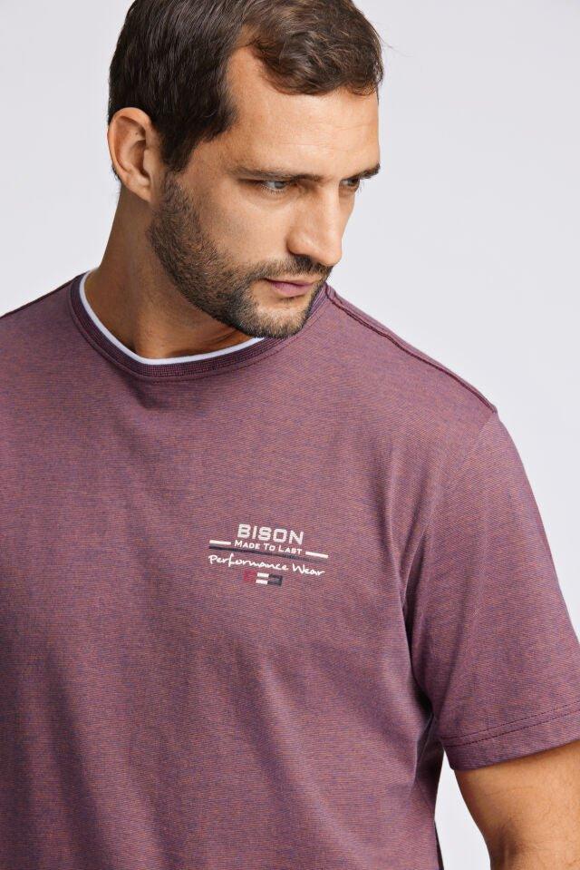 Bison - Stribet T-shirt - HUSET Men & Women