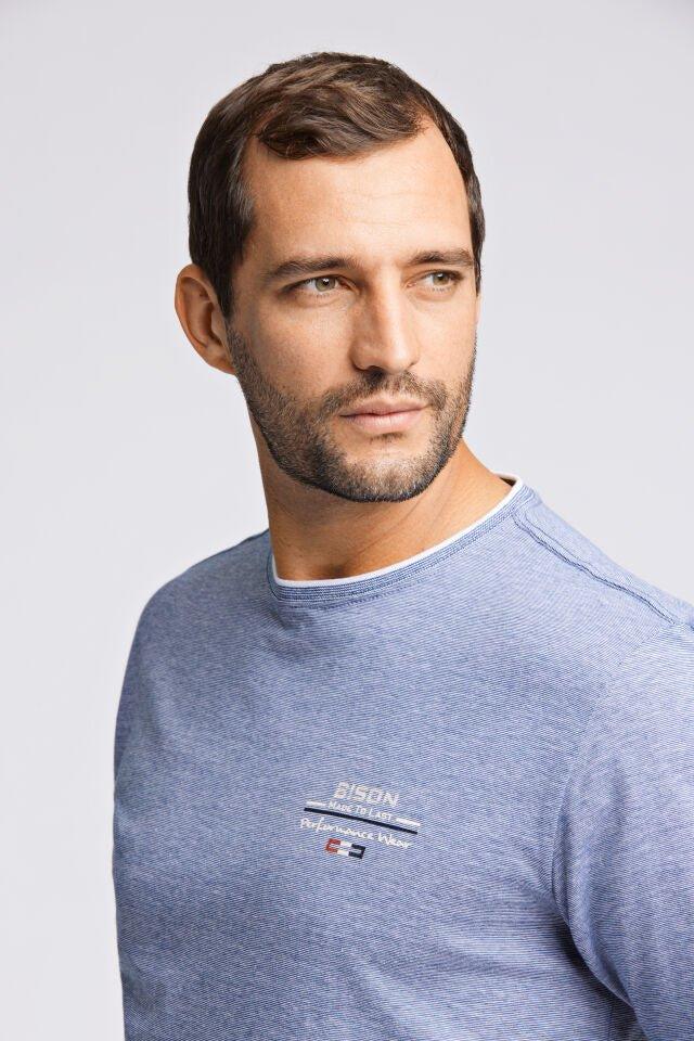 Bison - Stribet T-shirt - HUSET Men & Women