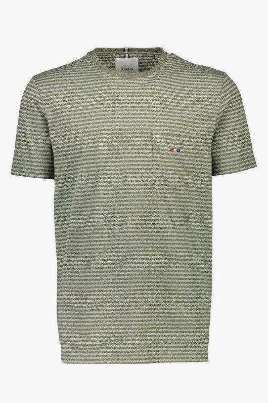 Bison - Stribet T-shirt - HUSET Men & Women