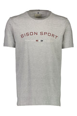 Bison - Stribet T-shirt m. print (S - 3XL) - HUSET Men & Women