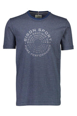 Bison - Stribet t-shirt m. print (S - 3XL) - HUSET Men & Women