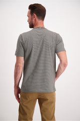 Bison - Stribet T-shirt m. print (XXL - 4XL) - HUSET Men & Women