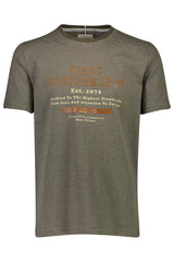 Bison - Stribet T-shirt m. print (XXL - 4XL) - HUSET Men & Women