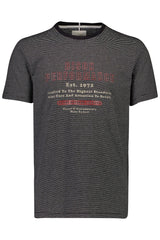 Bison - Stribet T-shirt m. print (XXL - 4XL) - HUSET Men & Women