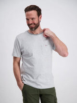 Bison Striped Tee - Stribet t-shirt m. logo - HUSET Men & Women