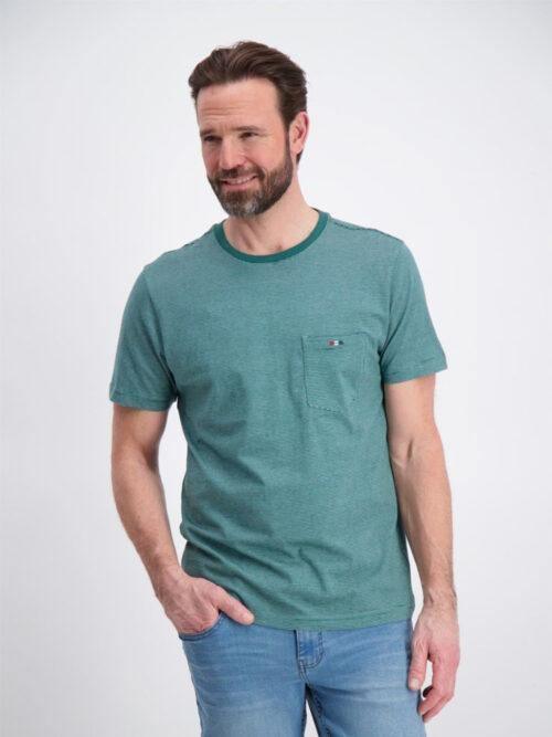 Bison Striped Tee - Stribet t-shirt m. logo - HUSET Men & Women