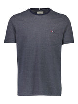 Bison Striped Tee - Stribet t-shirt m. logo - HUSET Men & Women