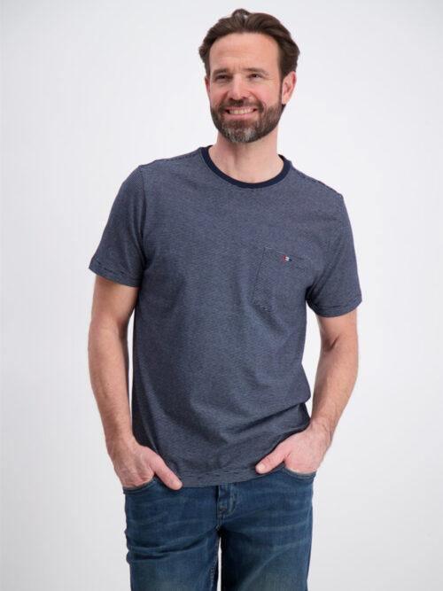 Bison Striped Tee - Stribet t-shirt m. logo - HUSET Men & Women