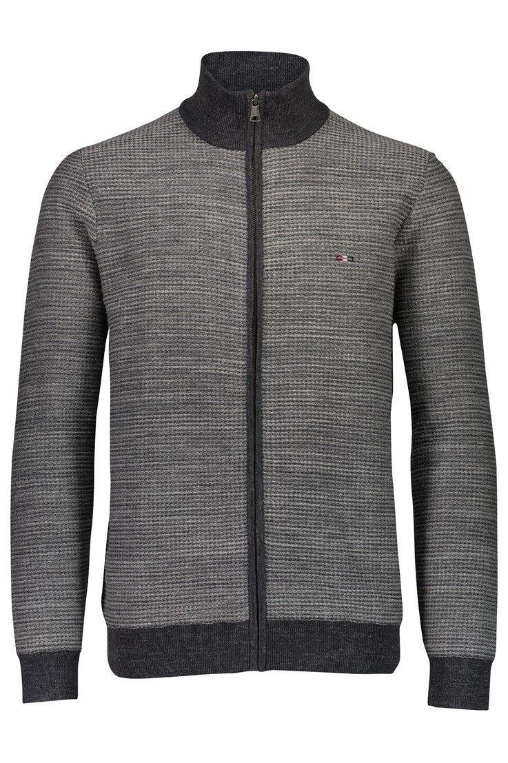 Bison Structure Zip Cardigan - HUSET Men & Women