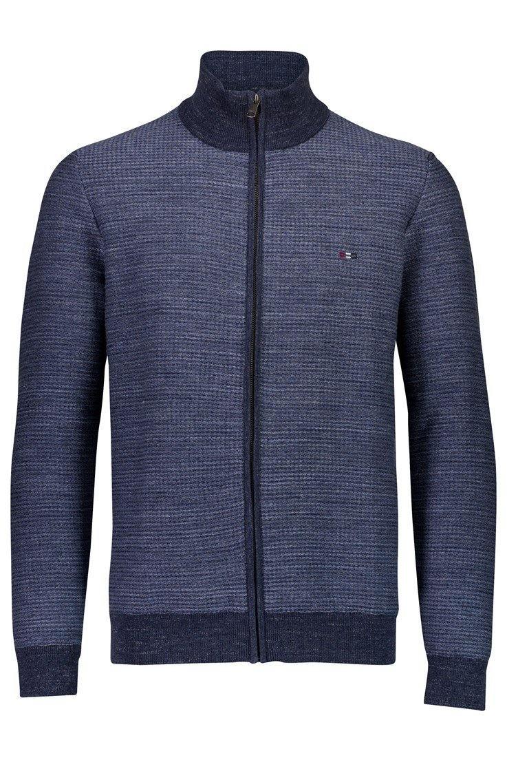 Bison Structure Zip Cardigan - HUSET Men & Women