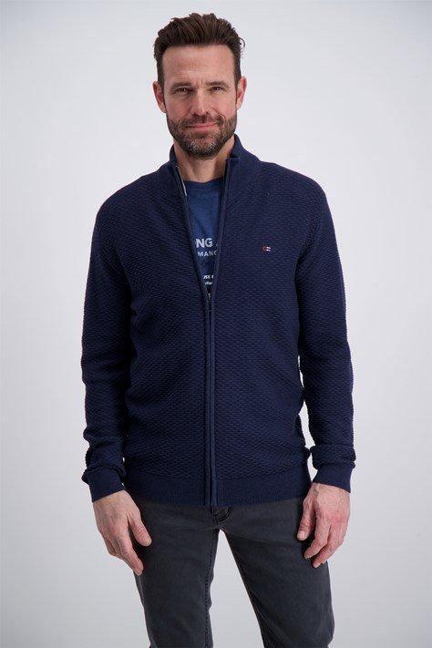 Bison Structured - Cardigan m. lynlås 3XL - 4XL - HUSET Men & Women