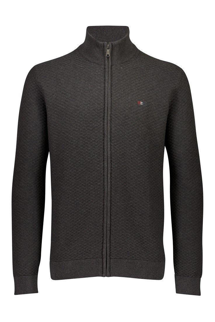 Bison Structured - Cardigan m. lynlås 3XL - 4XL - HUSET Men & Women