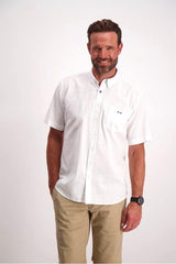 Bison Summer - Struktureret kortærmet skjorte (3XL - 4XL) - HUSET Men & Women