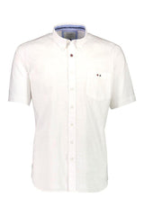 Bison Summer - Struktureret kortærmet skjorte (3XL - 4XL) - HUSET Men & Women