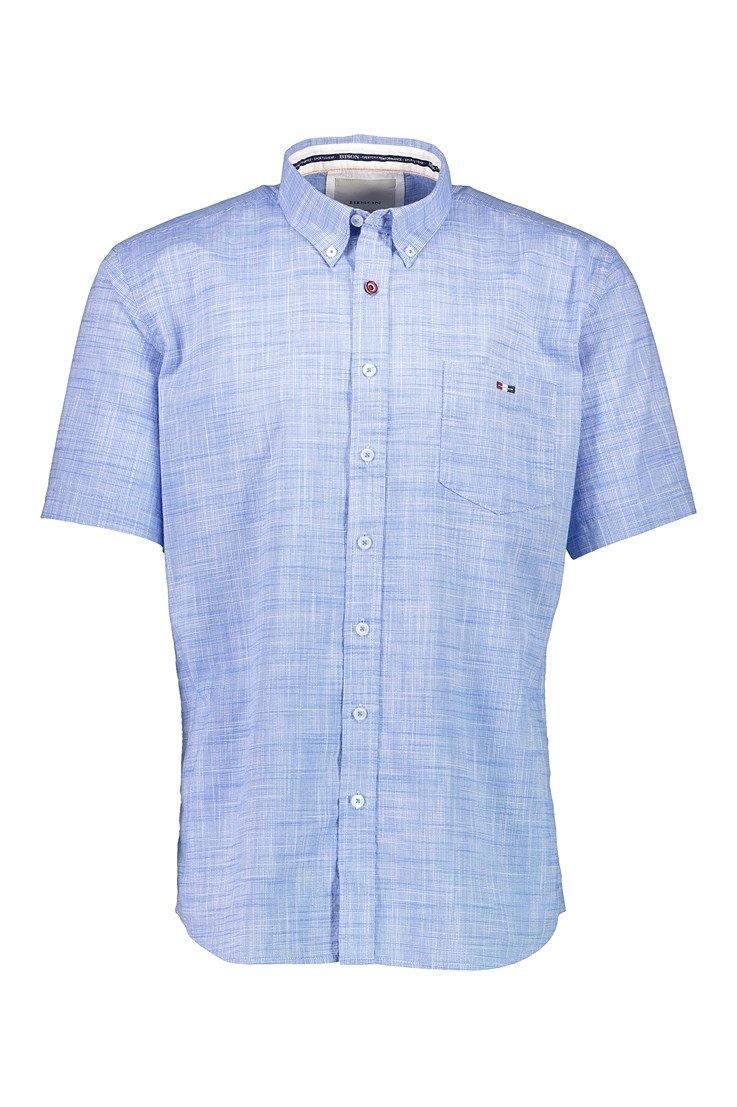 Bison Summer - Struktureret kortærmet skjorte (3XL - 4XL) - HUSET Men & Women