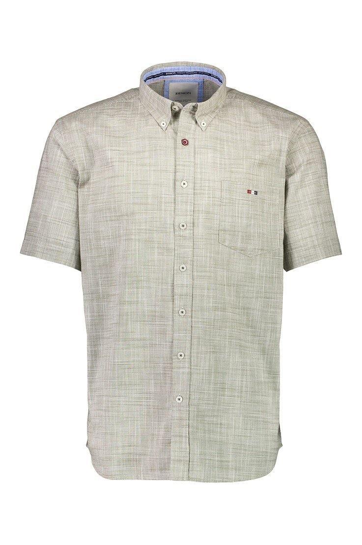 Bison Summer - Struktureret kortærmet skjorte (3XL - 4XL) - HUSET Men & Women
