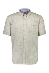 Bison Summer - Struktureret kortærmet skjorte (3XL - 4XL) - HUSET Men & Women