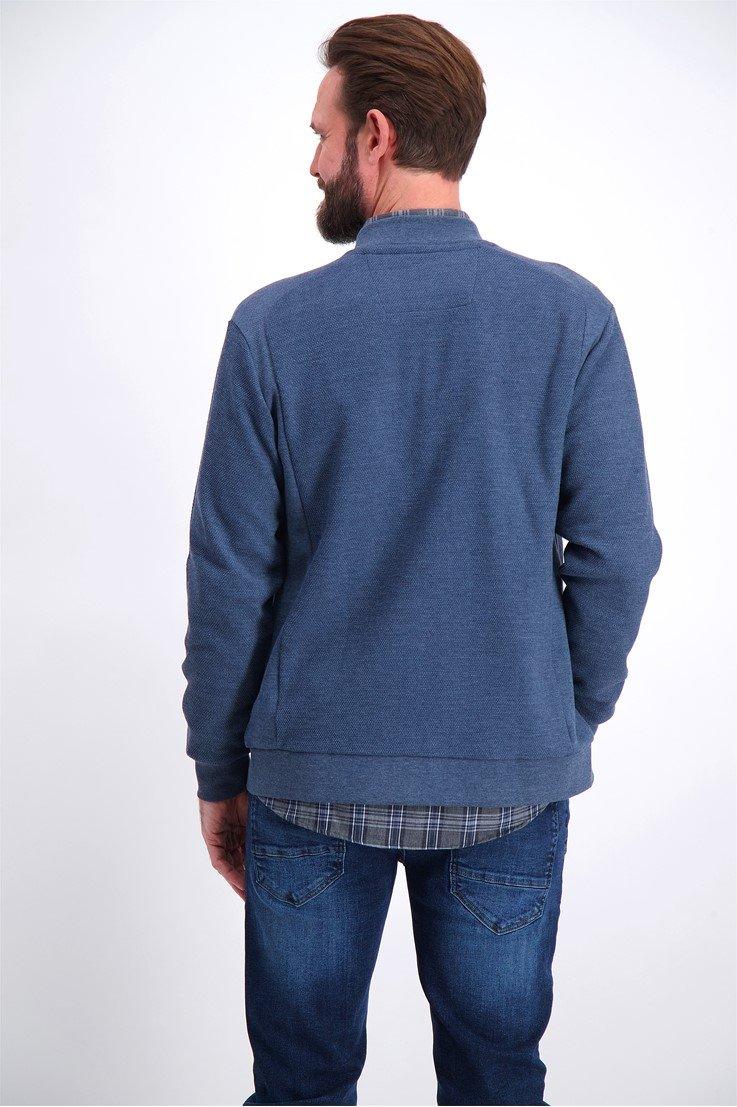 Bison sweat cardigan med logo - HUSET Men & Women