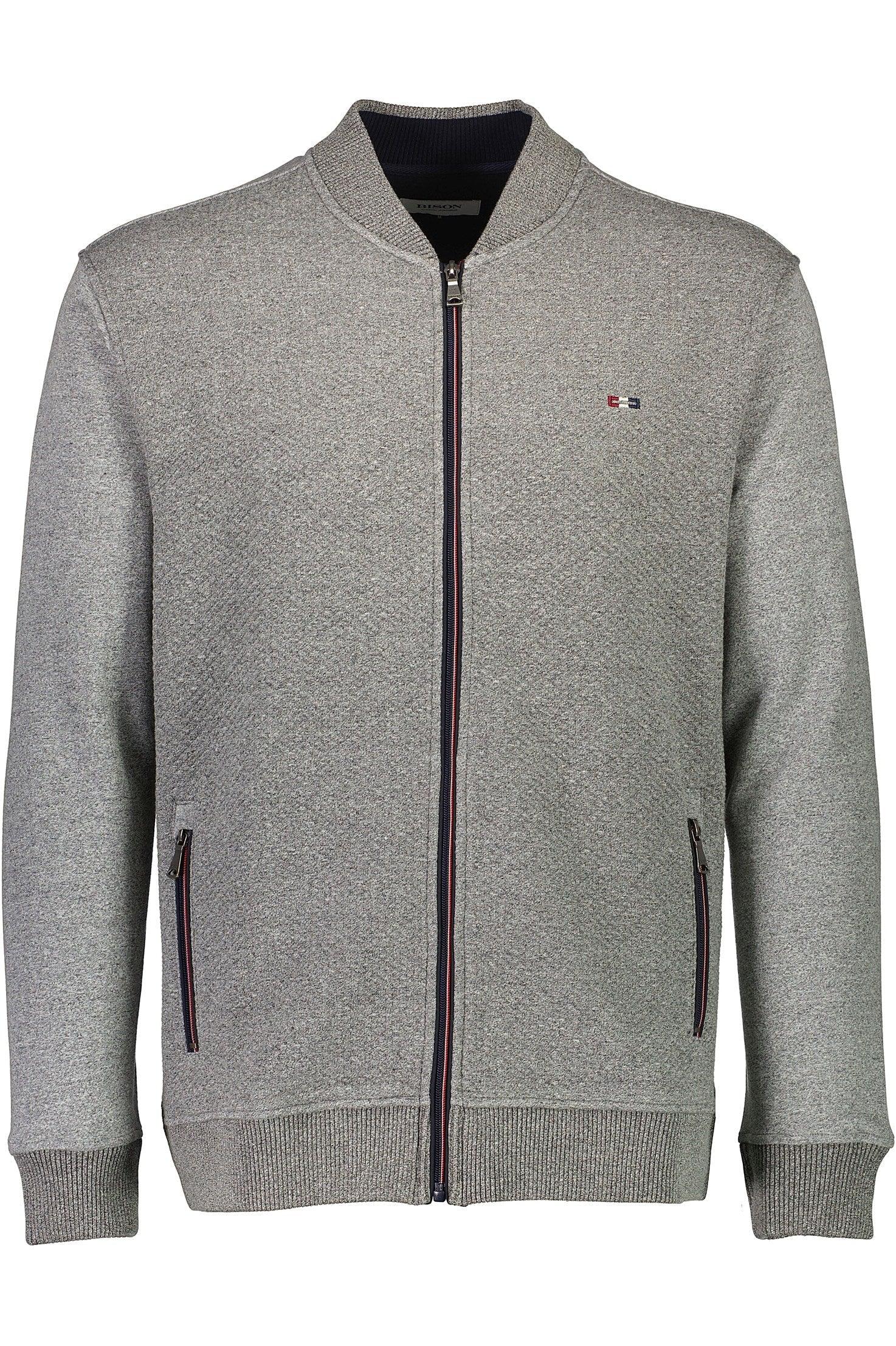 Bison sweat cardigan med lynlås (M - 3XL) - HUSET Men & Women