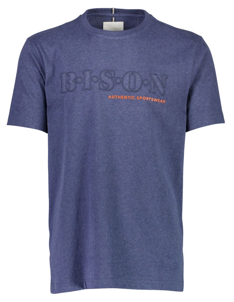 Bison O-neck Tee With Appl. (6612864860239)