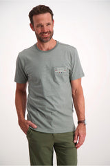 Bison T-shirt - Stribet med brystlomme (S-3XL) - HUSET Men & Women