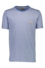 Bison T-shirt - Stribet med brystlomme (XXL-4XL) (7581271916796)