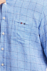 Bison - Ternet hør mix skjorte i regular fit - HUSET Men & Women