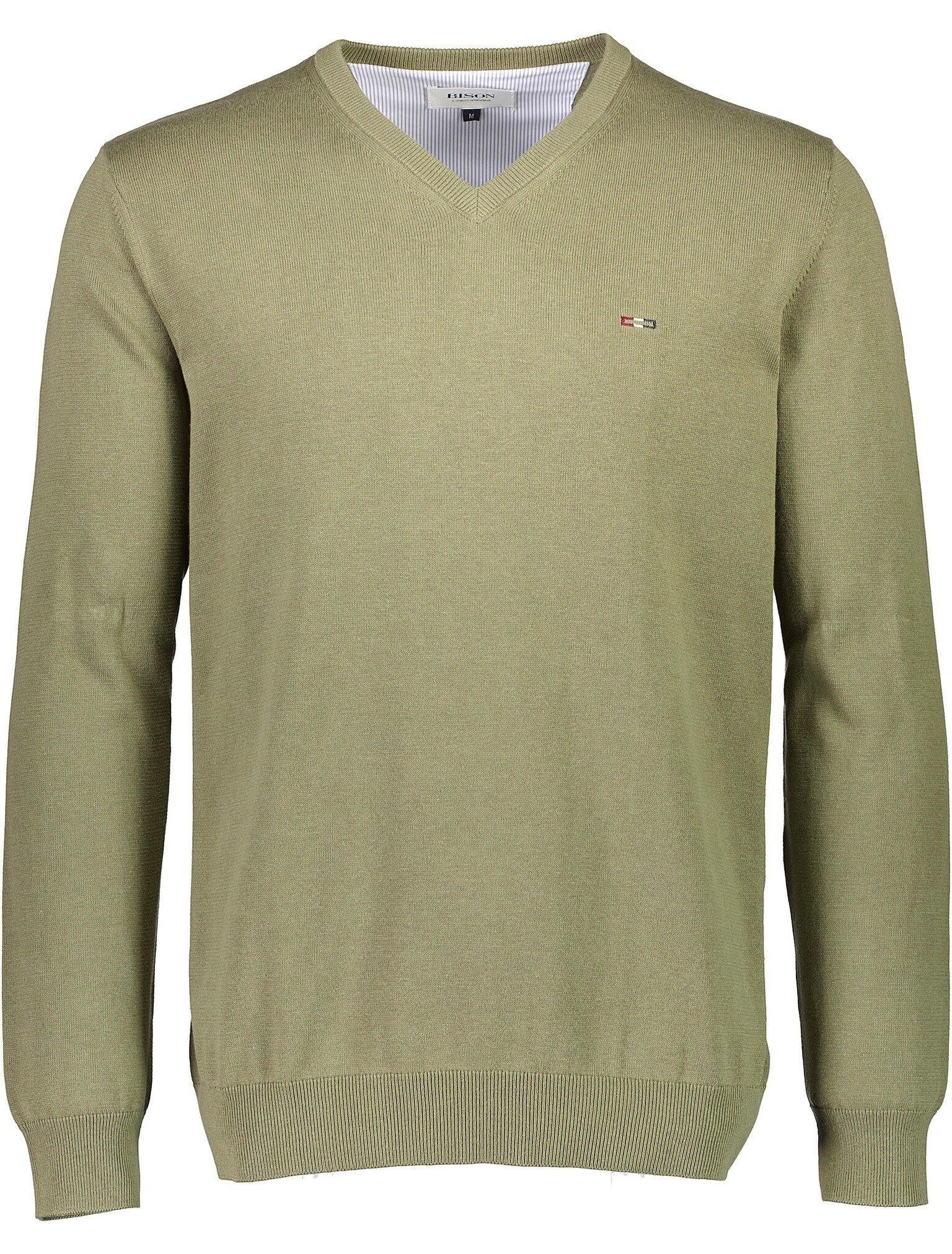 Bison V-neck - Strik i økologisk bomuld - HUSET Men & Women