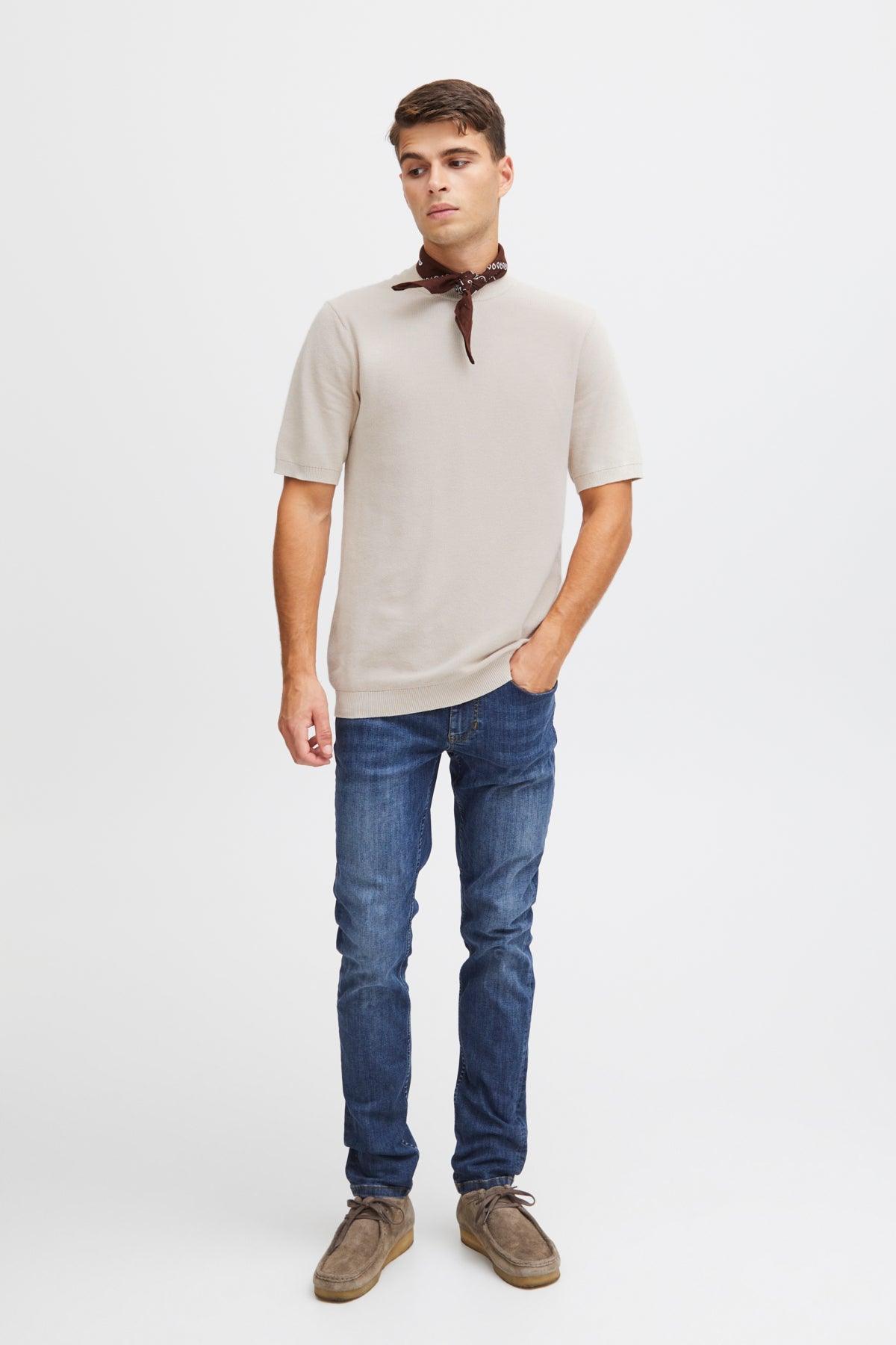 Casual Friday Karl - Kortærmet hørmix strik - HUSET Men & Women