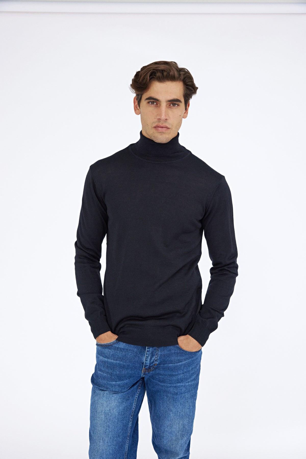 Casual Friday Konrad - Merino rullekrave strik - HUSET Men & Women