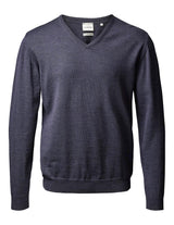 Clipper Turin - Merinouldsstrik med V-hals - HUSET Men & Women