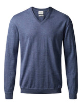 Clipper Turin - Merinouldsstrik med V-hals - HUSET Men & Women