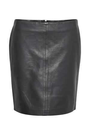 Denim Hunter The Leather Skirt - Læder nederdel - HUSET Men & Women