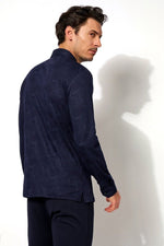 Desoto Piqué langærmet jersey skjorte - HUSET Men & Women (7872559907068)