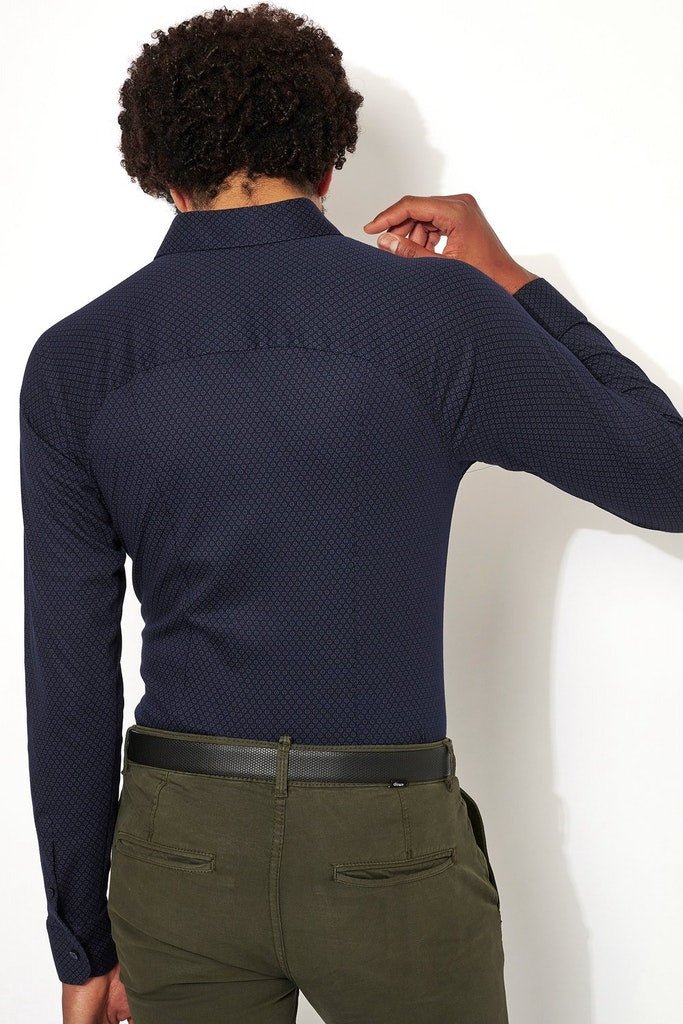 Desoto Piqué langærmet jersey skjorte (6630940835919)