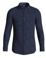 Desoto Piqué langærmet jersey skjorte - HUSET Men & Women (7872559907068)