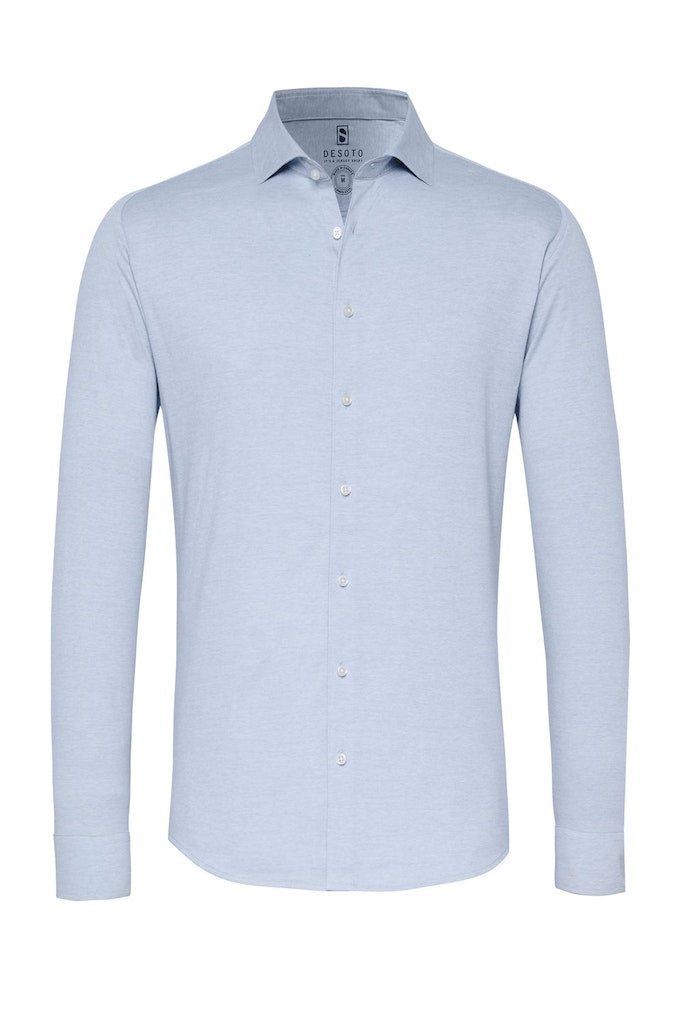 Desoto Piqué langærmet jersey skjorte - HUSET Men & Women (6630937559119)