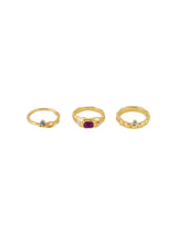 Ditte Estrup x Pieces Maria - 3-pak ringe - HUSET Men & Women