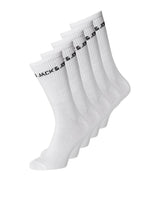 Jack and Jones Basic - 5 pak tennisstrømper med logo - HUSET Men & Women