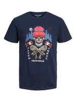 Jack and Jones Captain - Skull T-shirt - HUSET Men & Women (7838253613308)