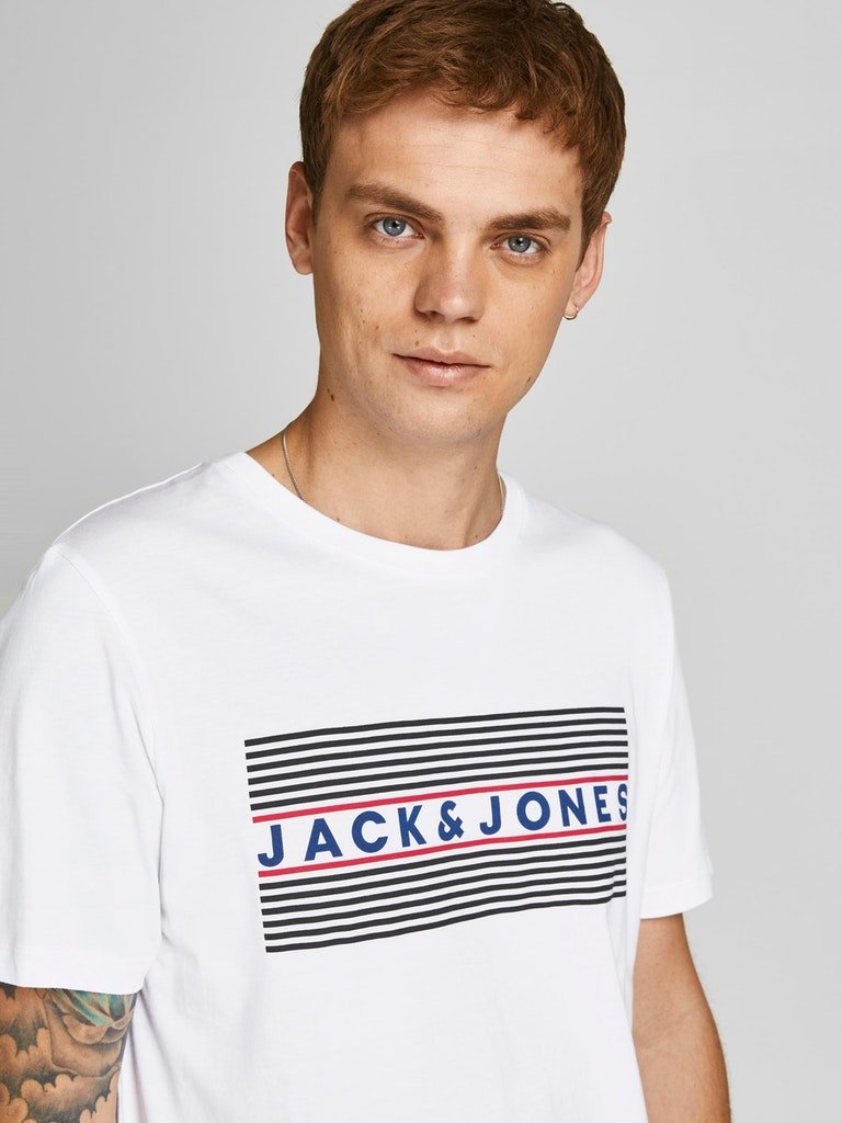 Jack and Jones Corp - Slimfit logo T-shirt (6577239621711)