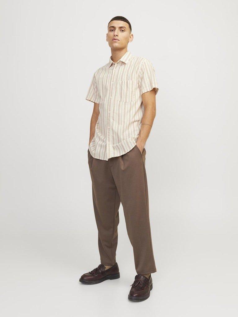 Jack & Jones - Hørmix kortærmet skjorte - HUSET Men & Women