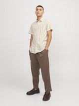 Jack & Jones - Hørmix kortærmet skjorte - HUSET Men & Women