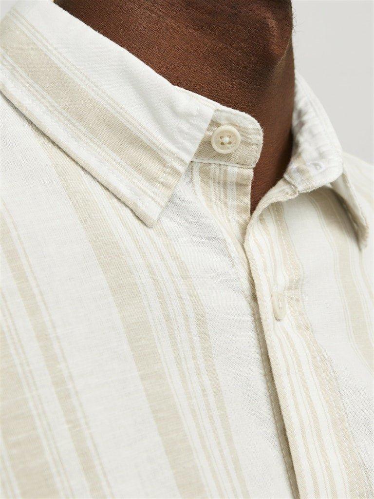 Jack & Jones - Hørmix kortærmet skjorte - HUSET Men & Women