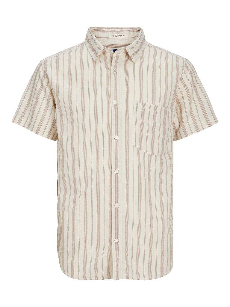 Jack & Jones - Hørmix kortærmet skjorte - HUSET Men & Women