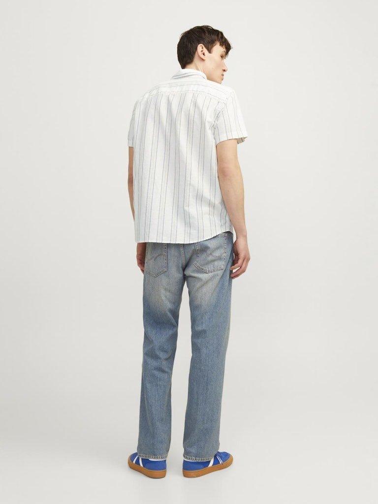 Jack & Jones - Hørmix kortærmet skjorte - HUSET Men & Women