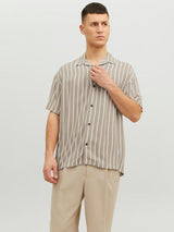 Jack & Jones Jeff - Stribet kortærmet skjorte i relaxed fit - HUSET Men & Women