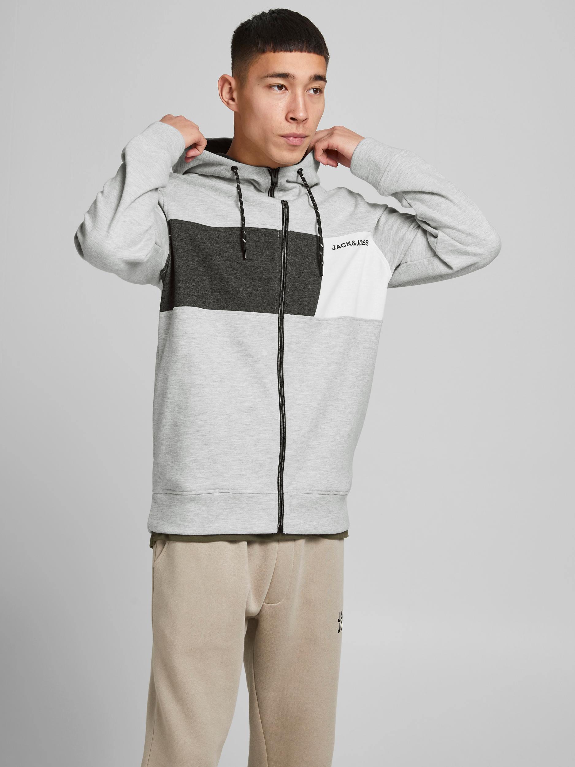 Jack & Jones Mars - Hættetrøje m. lynlås - HUSET Men & Women