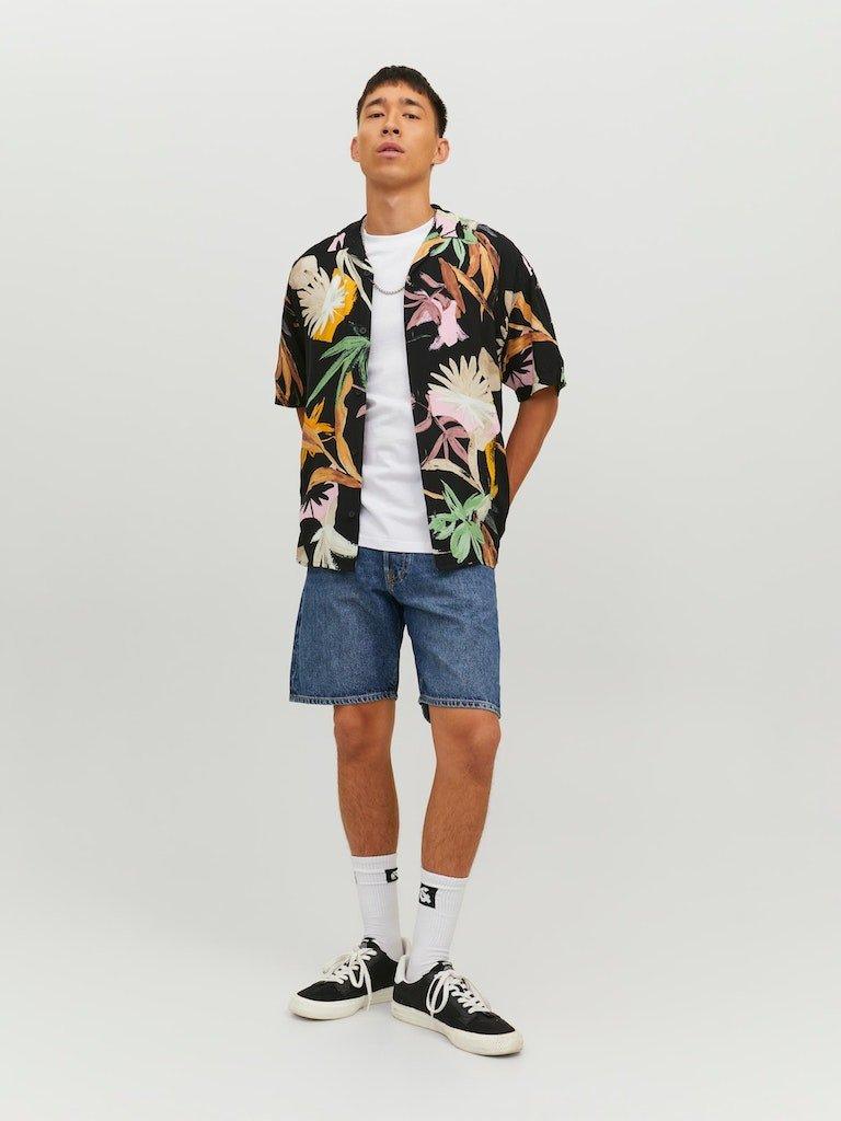 Jack & Jones Noah - Kortærmet viskose skjorte i relaxed fit - HUSET Men & Women