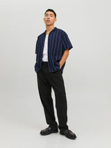 Jack & Jones Palma - Kortærmet Seersucker skjorte i relaxed fit - HUSET Men & Women